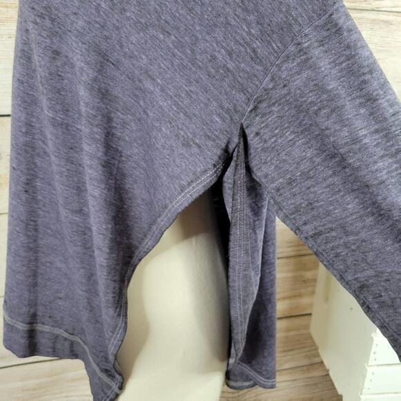 NWT Free People Split Sides Raglan Tee Purple Small - Picture 5 of 8